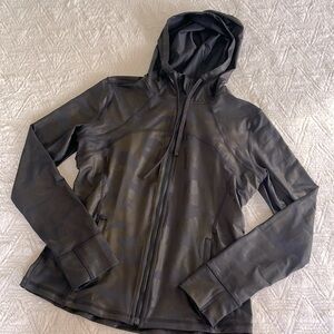 Camo Leather Athletic Jacket